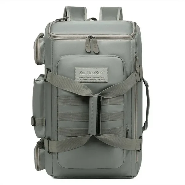 Grand sac de voyage coloré gris