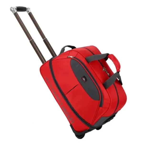 Sac de voyage à roulettes pratique rouge