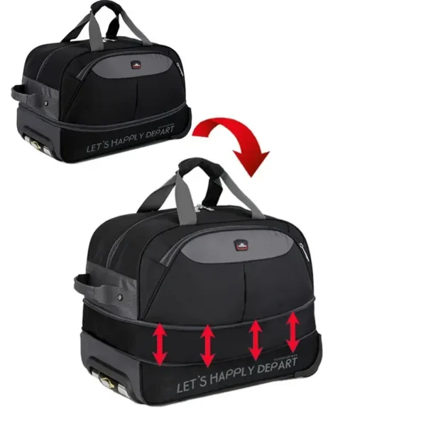 Sac de voyage à roulettes pratique s'agrandit