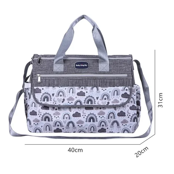 Sac de voyage bébé 2 tailles gris grand modèle