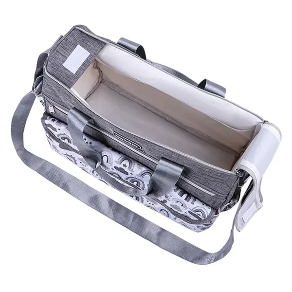 Sac de voyage bébé 2 tailles gris pratique