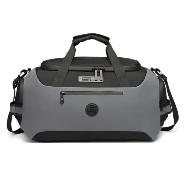 Sac de voyage étanche avec cadenas intégré gris